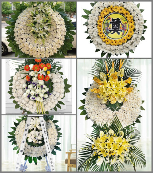甘肃省白银靖远县东湾镇花圈速递